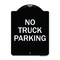 Signmission No Parking No Truck Parking Heavy-Gauge Aluminum Architectural Sign, 24" x 18", BW-1824-23661 A-DES-BW-1824-23661 - alternate 1